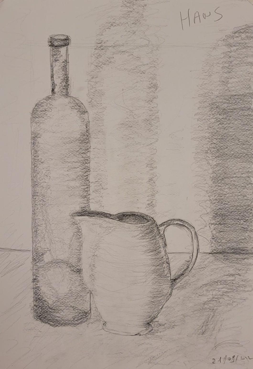 Bottle and milk can