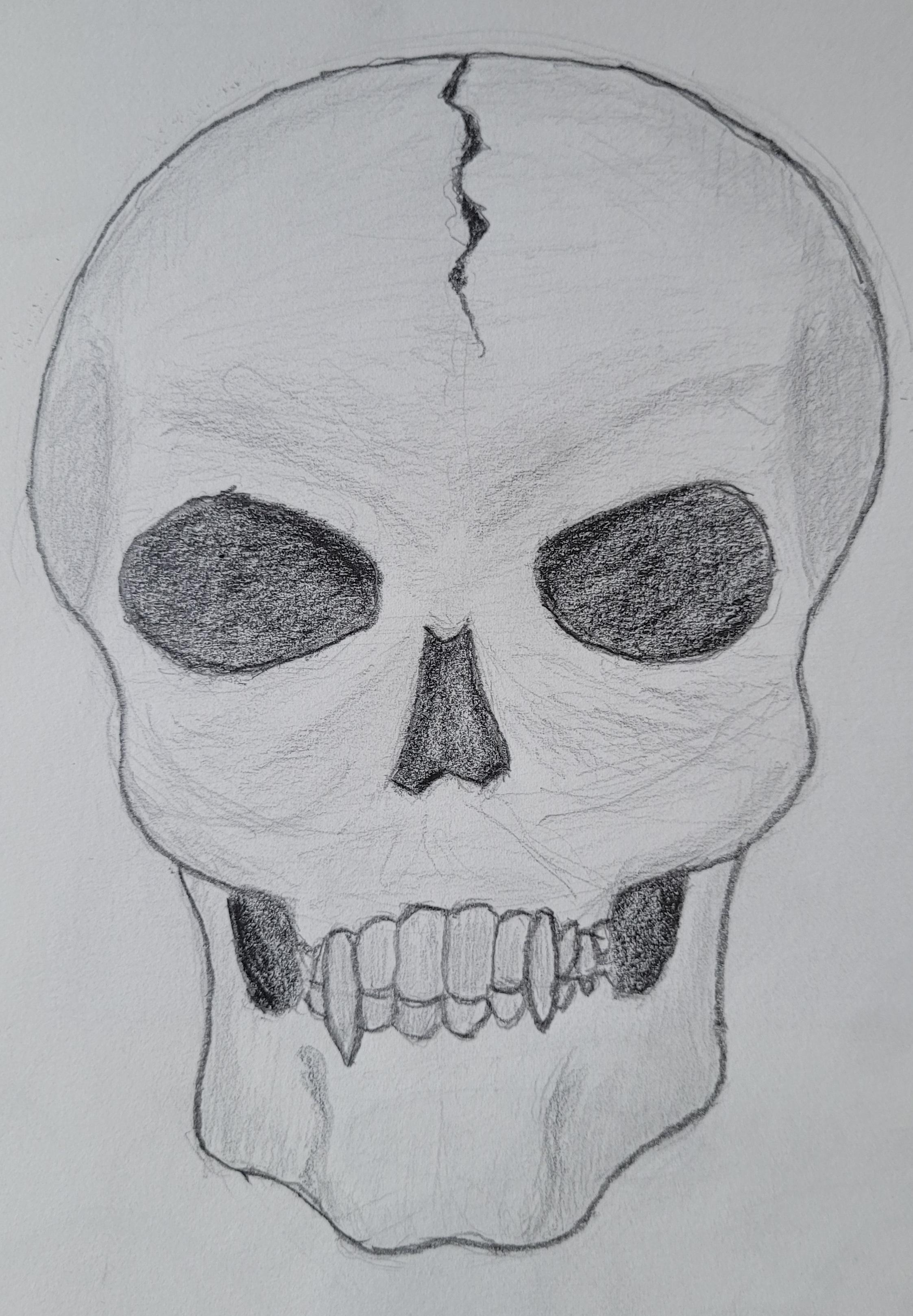 Creepy skull